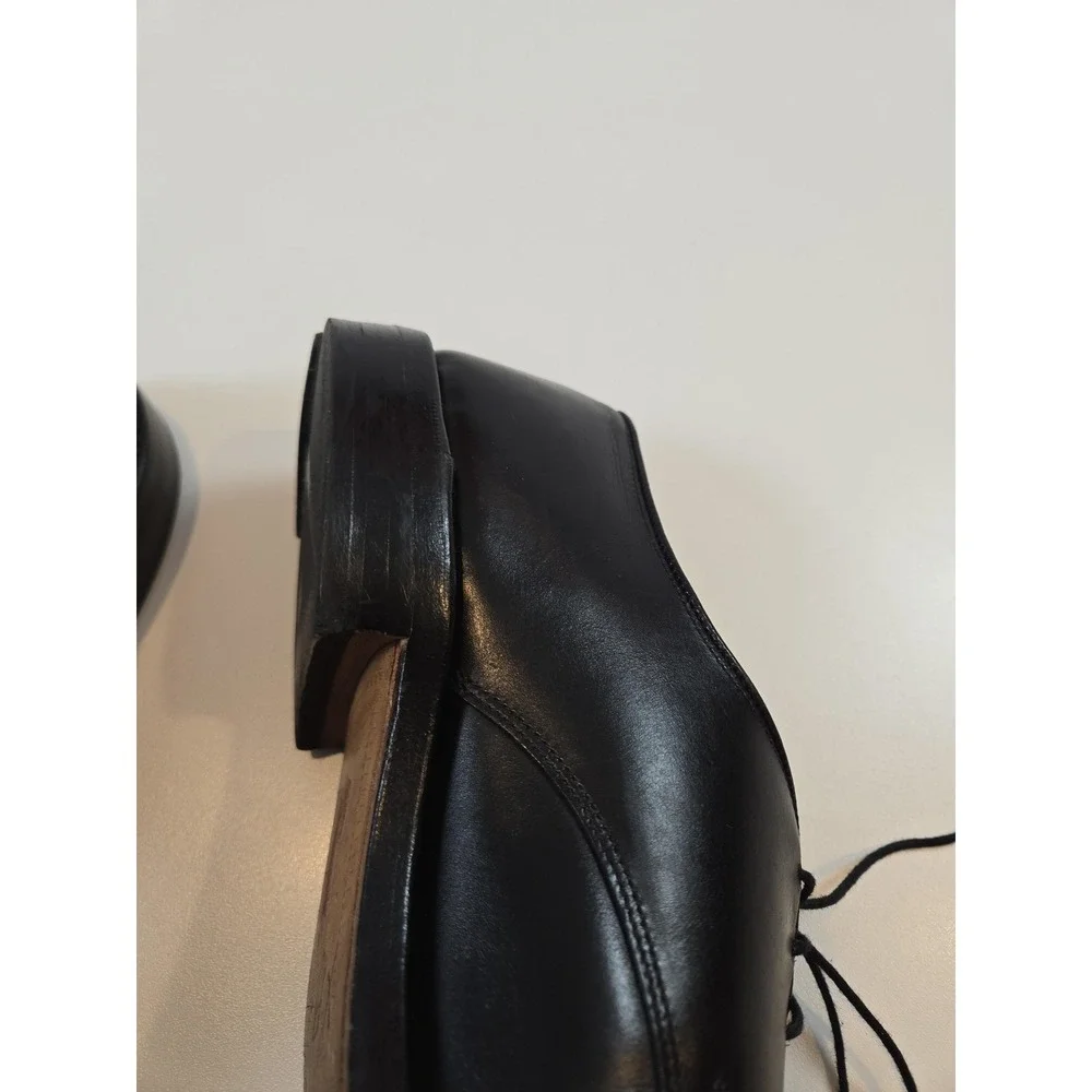 Allen Edmonds Harrison Shoes Mens Size 11.5 B Black Leather Dress Made USA